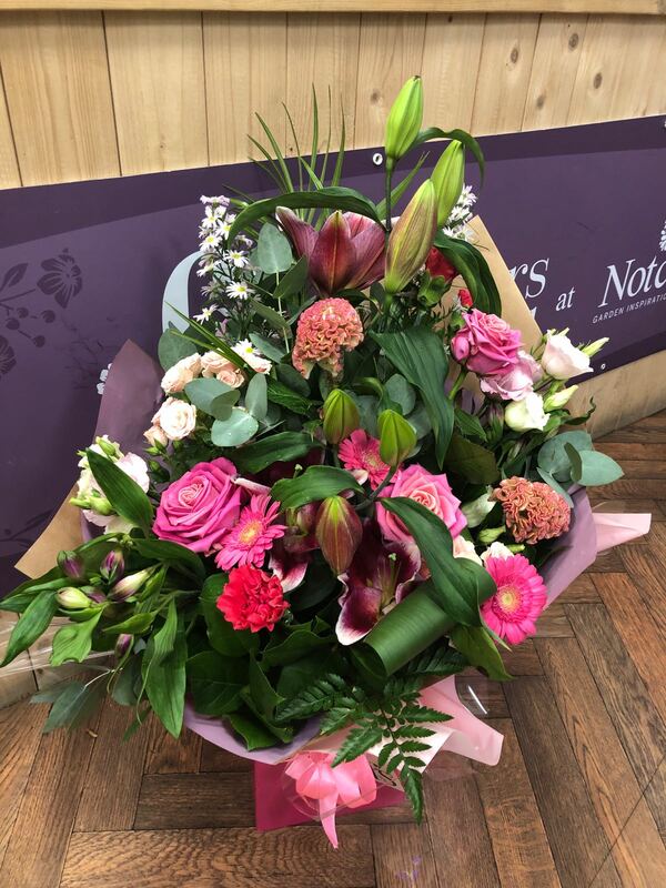 Flowers delivered to customer