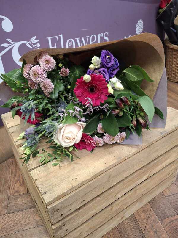 Flowers delivered to customer