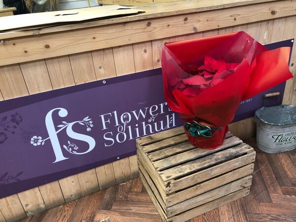 Flowers delivered to customer