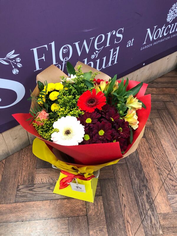 Flowers delivered to customer
