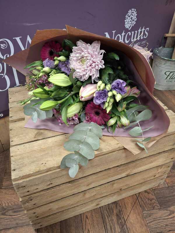 Flowers delivered to customer