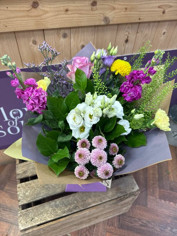 Flowers delivered to customer