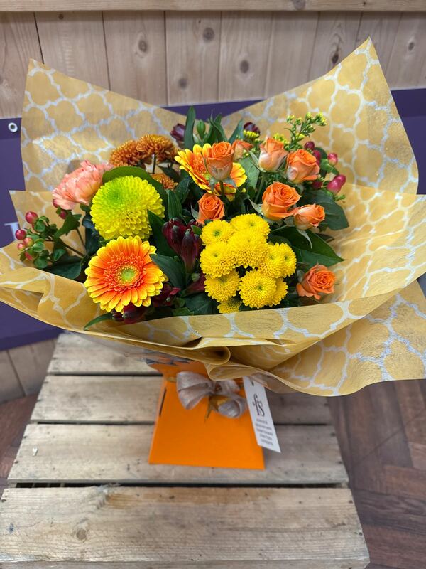 Flowers delivered to customer