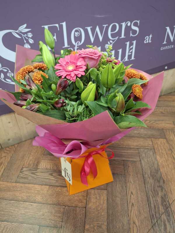 Flowers delivered to customer
