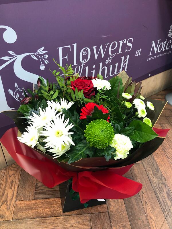 Flowers delivered to customer