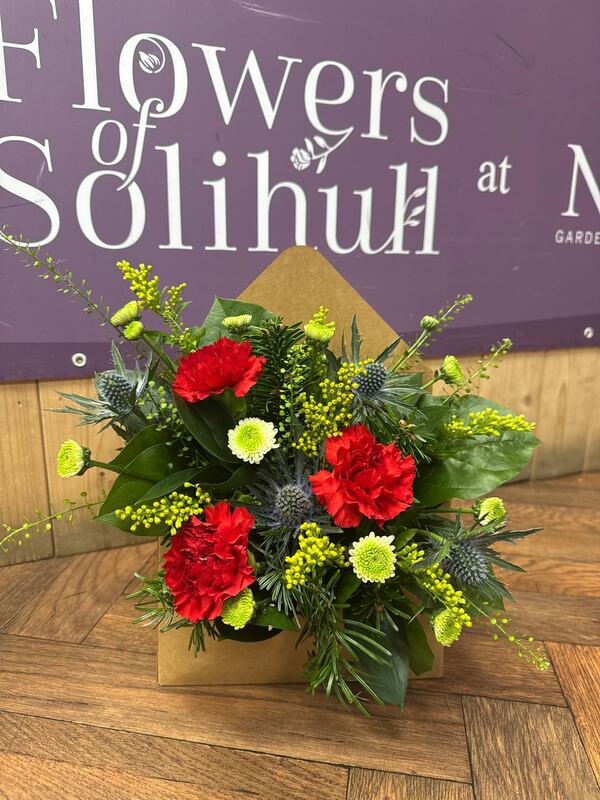 Flowers delivered to customer