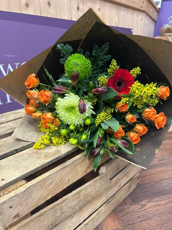 Flowers delivered to customer