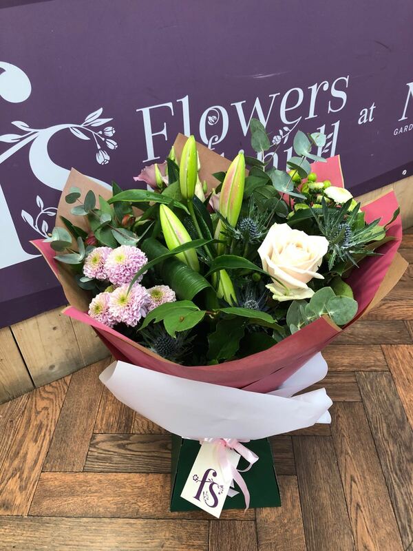 Flowers delivered to customer
