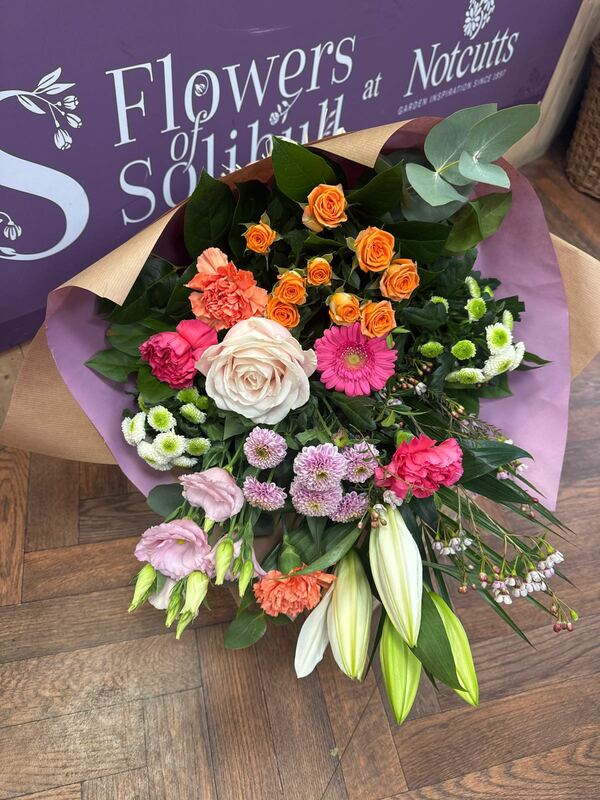 Flowers delivered to customer