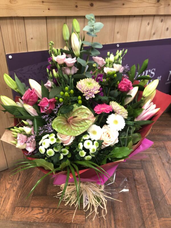 Flowers delivered to customer