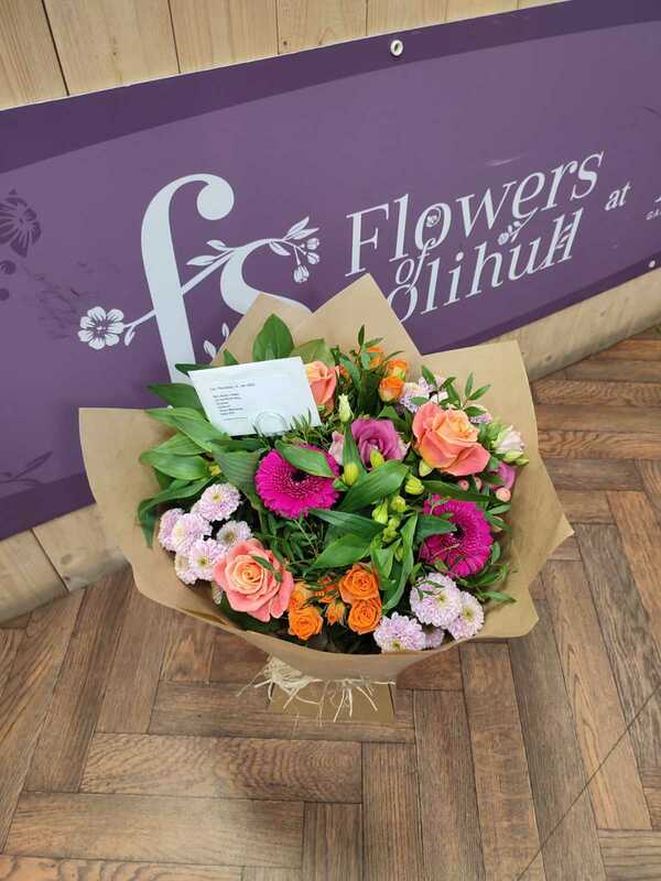 Flowers delivered to customer