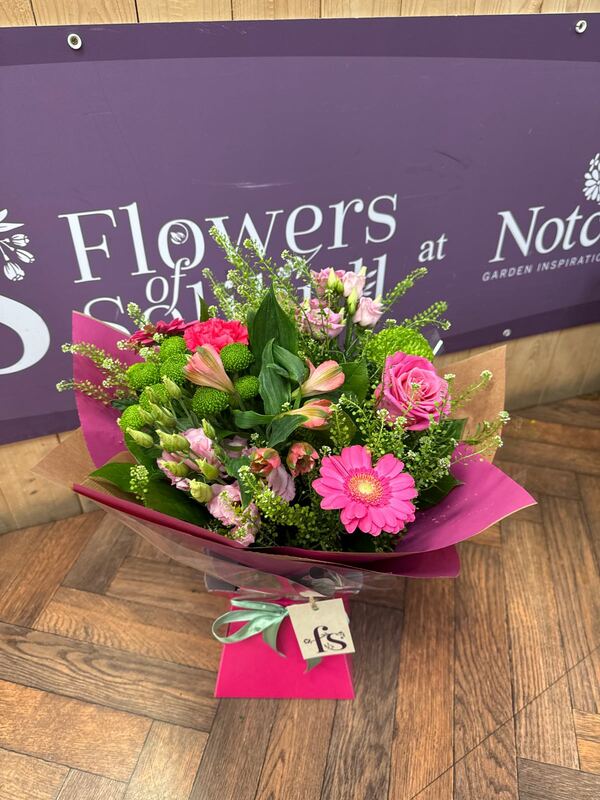 Flowers delivered to customer