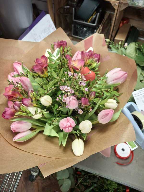 Flowers delivered to customer