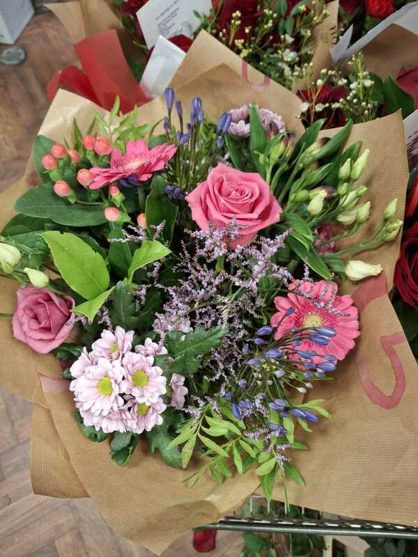 Flowers delivered to customer