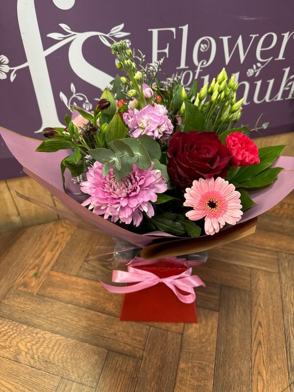 Flowers delivered to customer