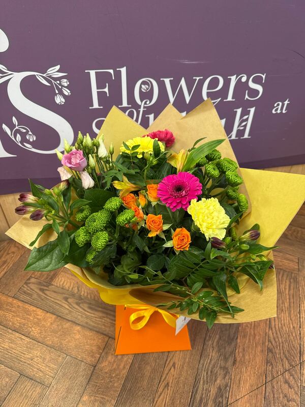 Flowers delivered to customer