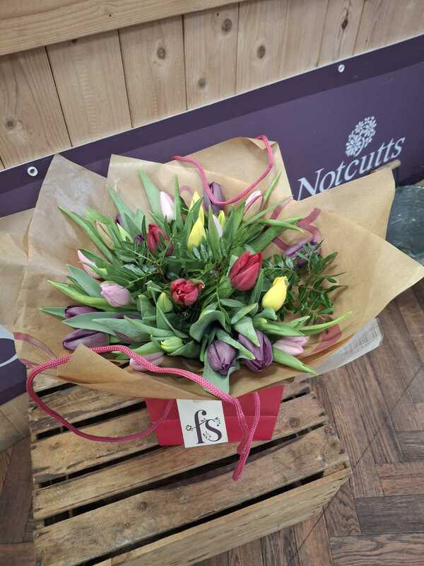 Flowers delivered to customer