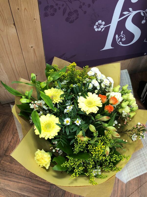 Flowers delivered to customer