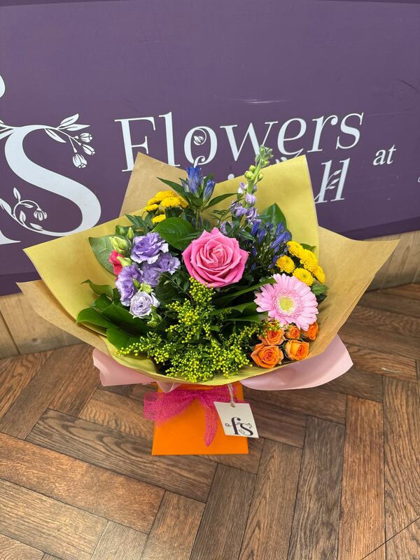 Flowers delivered to customer