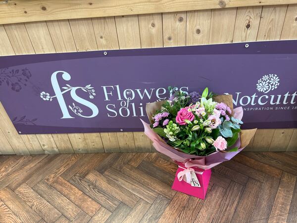 Flowers delivered to customer