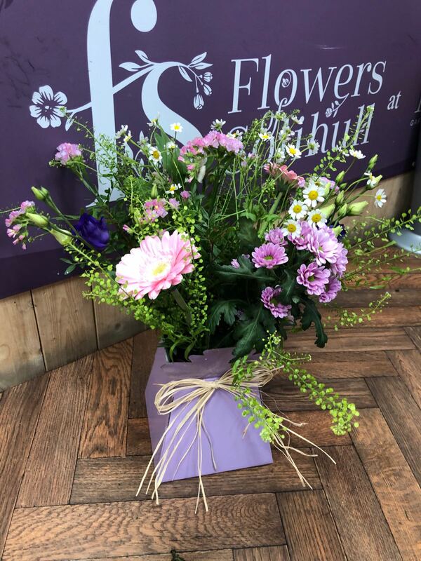 Flowers delivered to customer