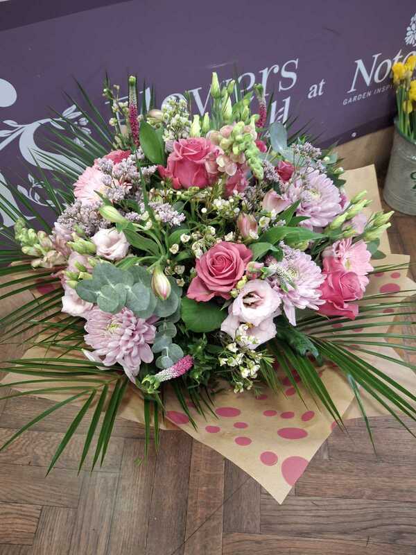 Flowers delivered to customer