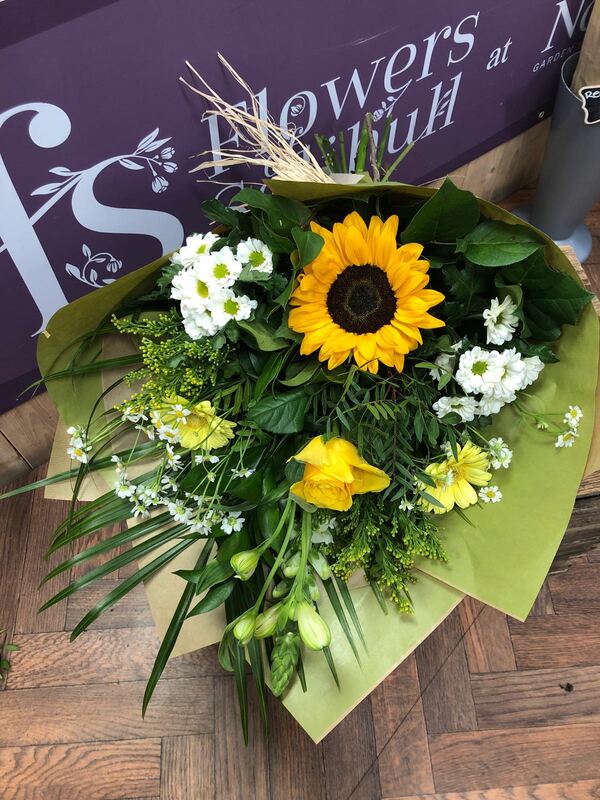 Flowers delivered to customer