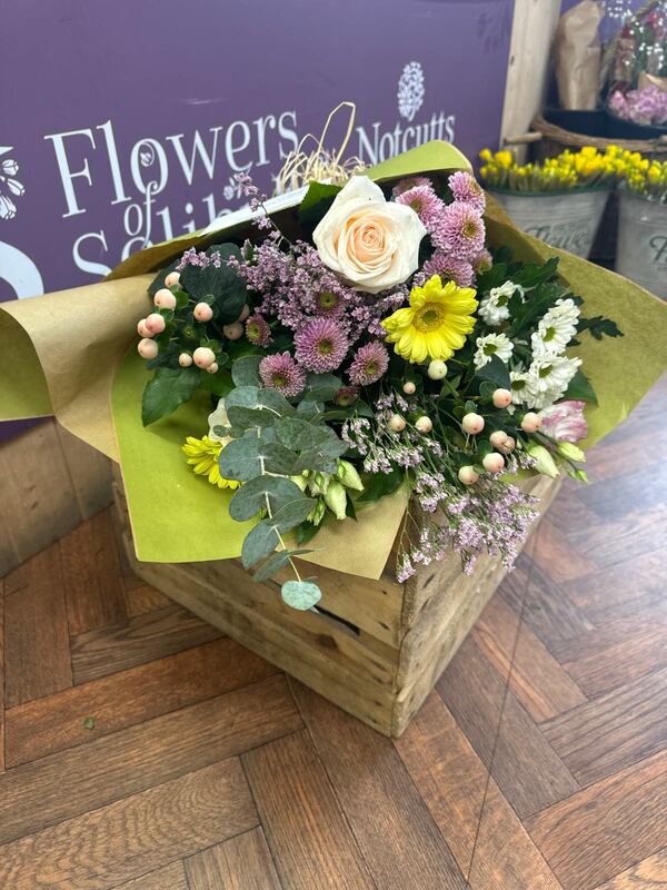 Flowers delivered to customer