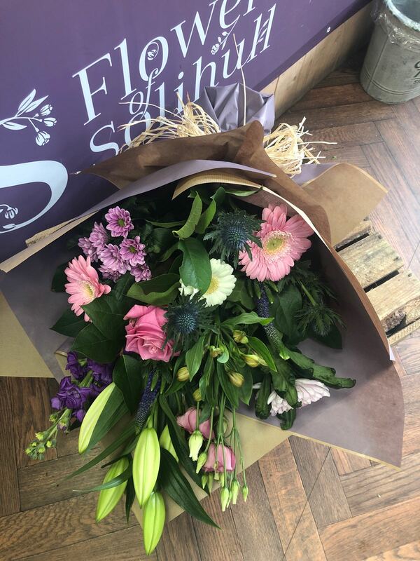 Flowers delivered to customer