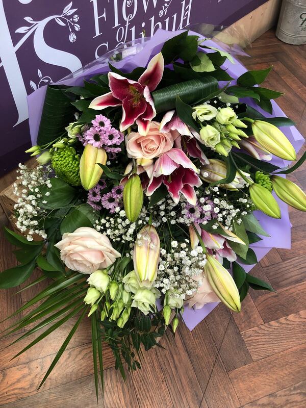 Flowers delivered to customer