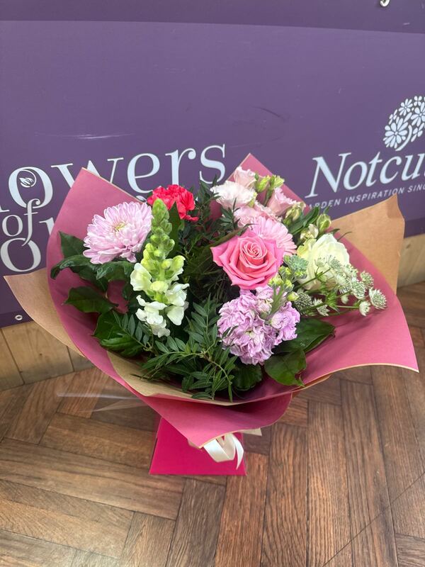 Flowers delivered to customer