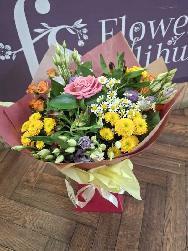 Flowers delivered to customer