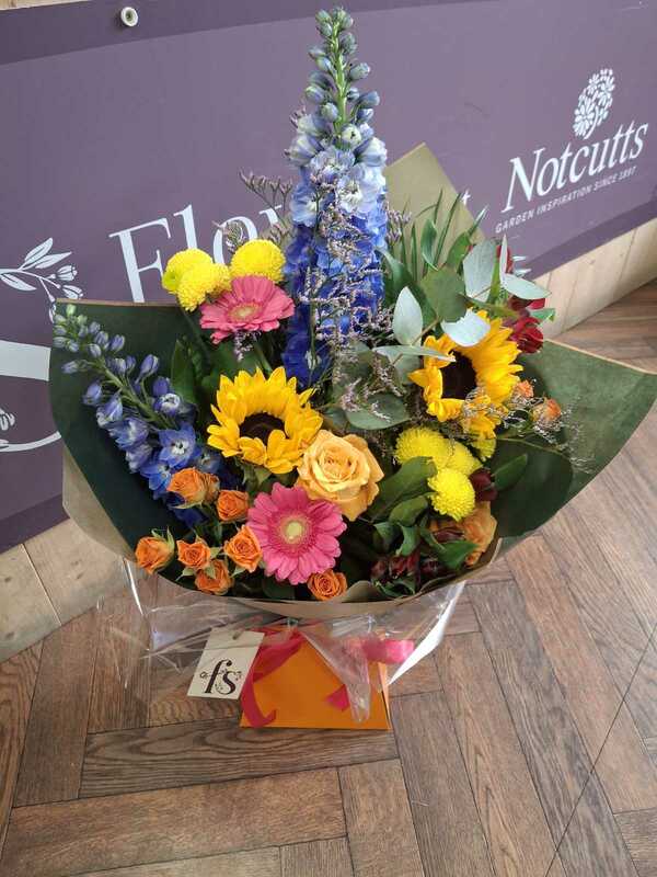Flowers delivered to customer