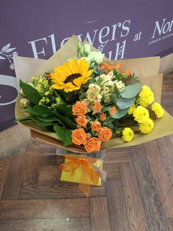 Flowers delivered to customer