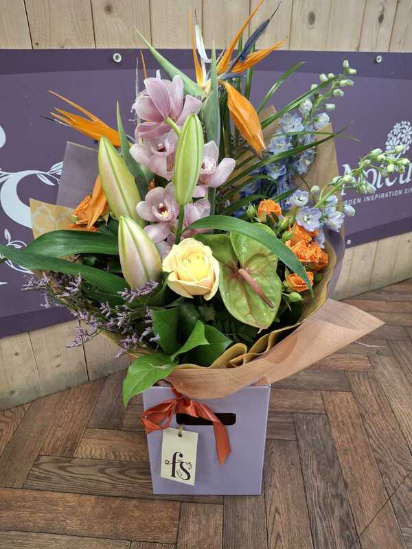Flowers delivered to customer