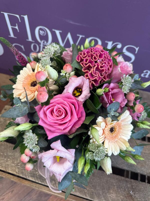 Flowers delivered to customer