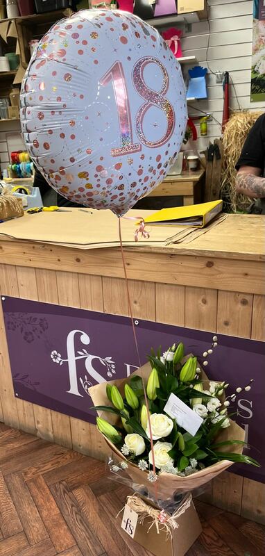 Flowers delivered to customer