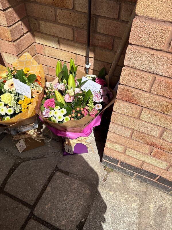 Flowers delivered to customer