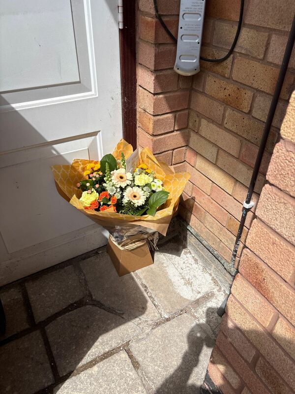Flowers delivered to customer