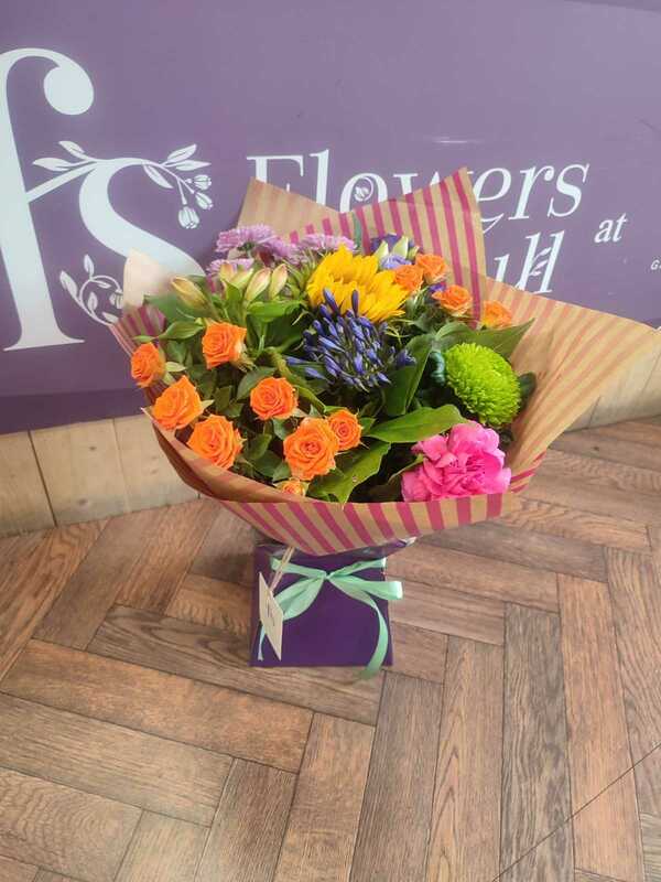Flowers delivered to customer
