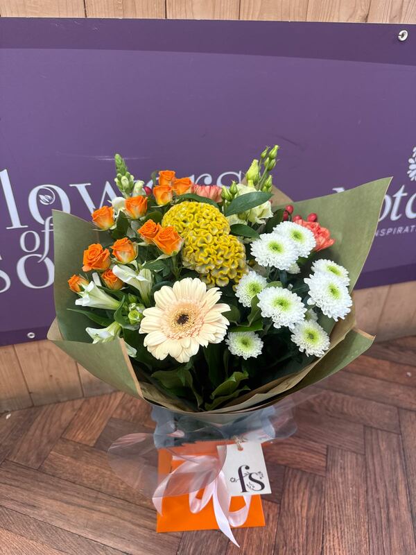 Flowers delivered to customer