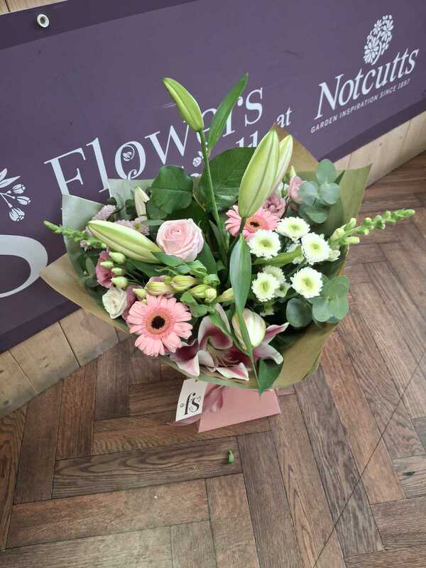 Flowers delivered to customer