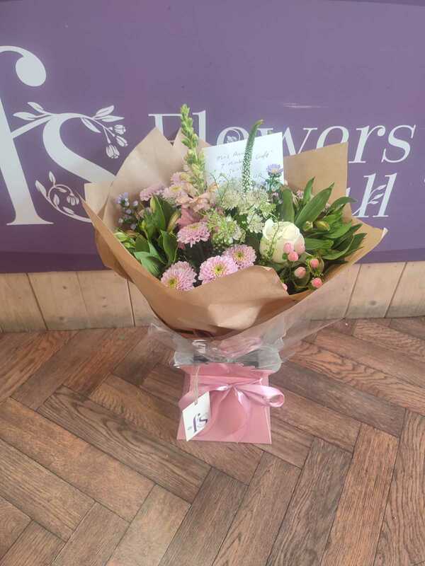 Flowers delivered to customer