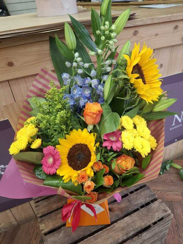 Flowers delivered to customer