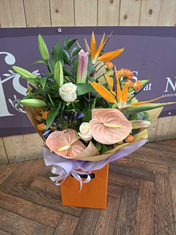 Flowers delivered to customer