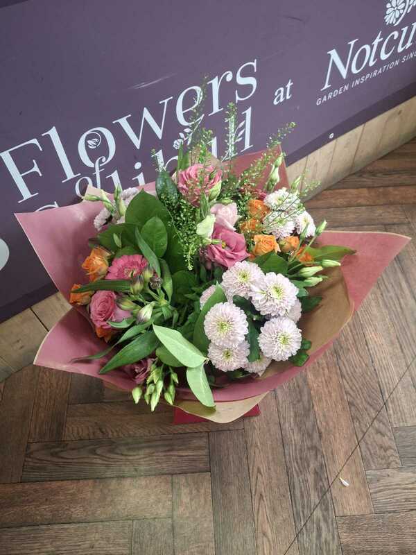 Flowers delivered to customer