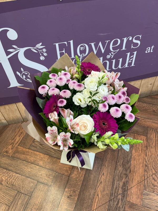Flowers delivered to customer