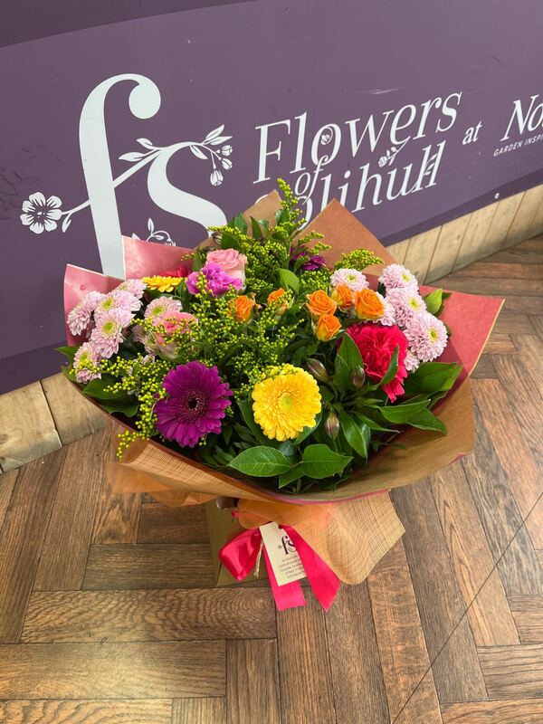 Flowers delivered to customer