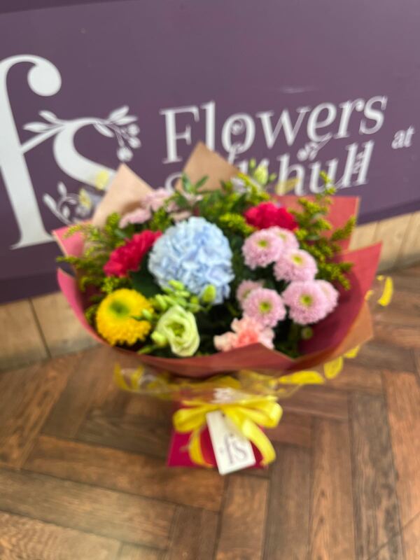 Flowers delivered to customer