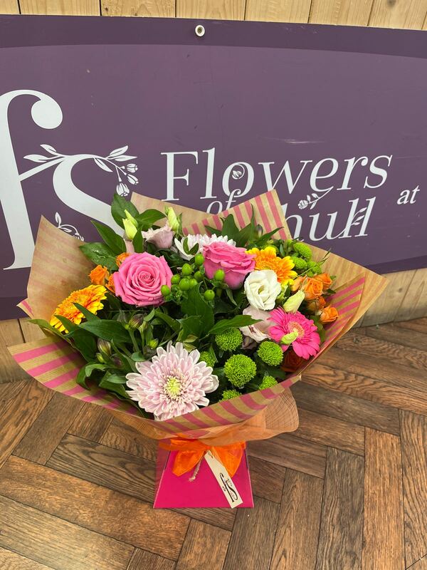 Flowers delivered to customer